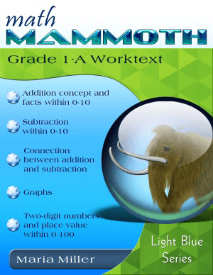MATH MAMMOTH GRADE 1-A WORKTEXT