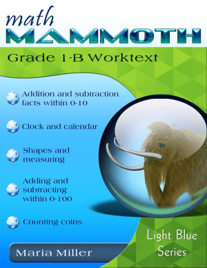 MATH MAMMOTH GRADE 1-B WKBK