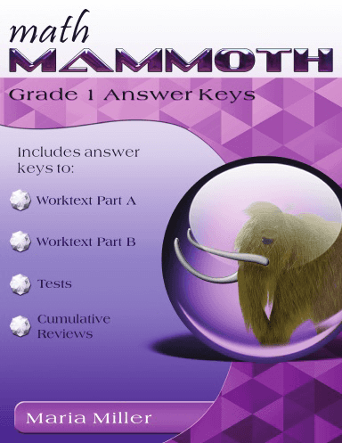 MATH MAMMOTH GRADE 1 ANSWER KEYS