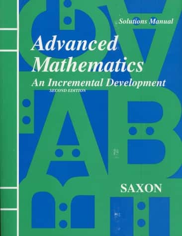 SAXON ADVANCED MATH - SOLUTION