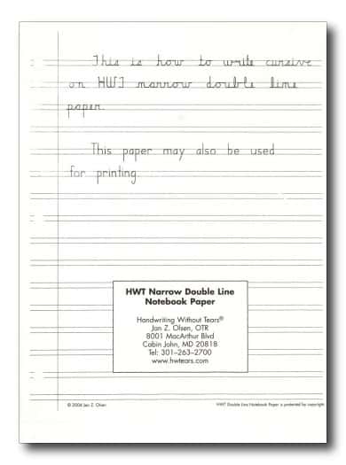 PAPER, NARROW DOUBLE LINE 4+