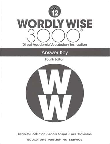 WORDLY WISE 3000-12 ANS KEY/4E