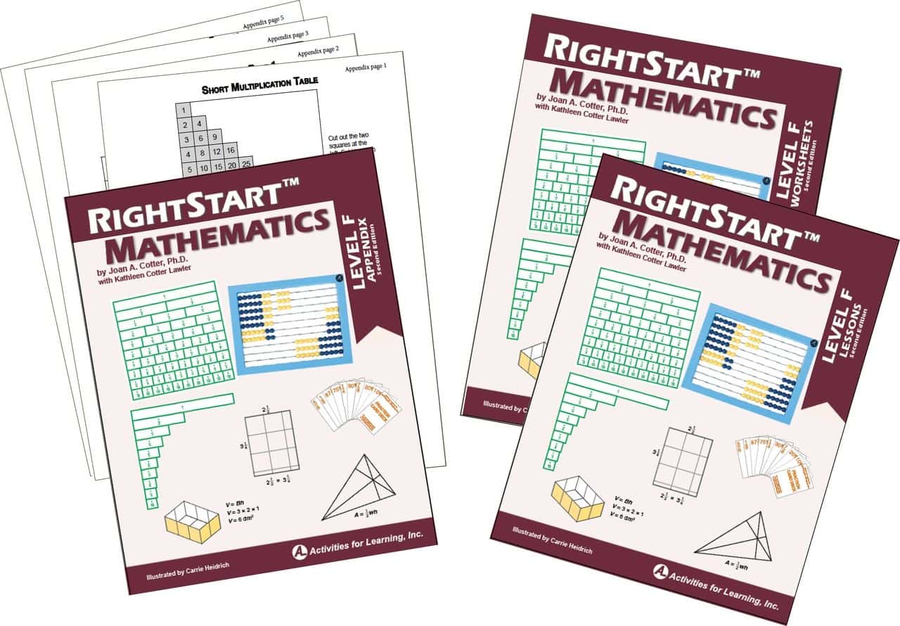RIGHTSTART MATH LEVEL F BUNDLE