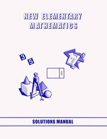 SINGAPORE NEW ELEMENTARY MATH 1 SOLUTIONS MANUAL ONLY