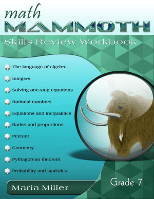 MATH MAMMOTH GRADE 7 - TEST/REVIEW