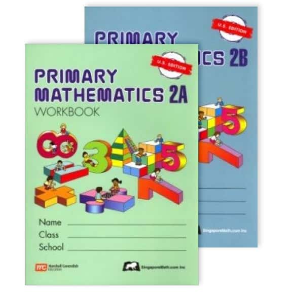 Singapore Math 2 Workbooks 2A & 2B