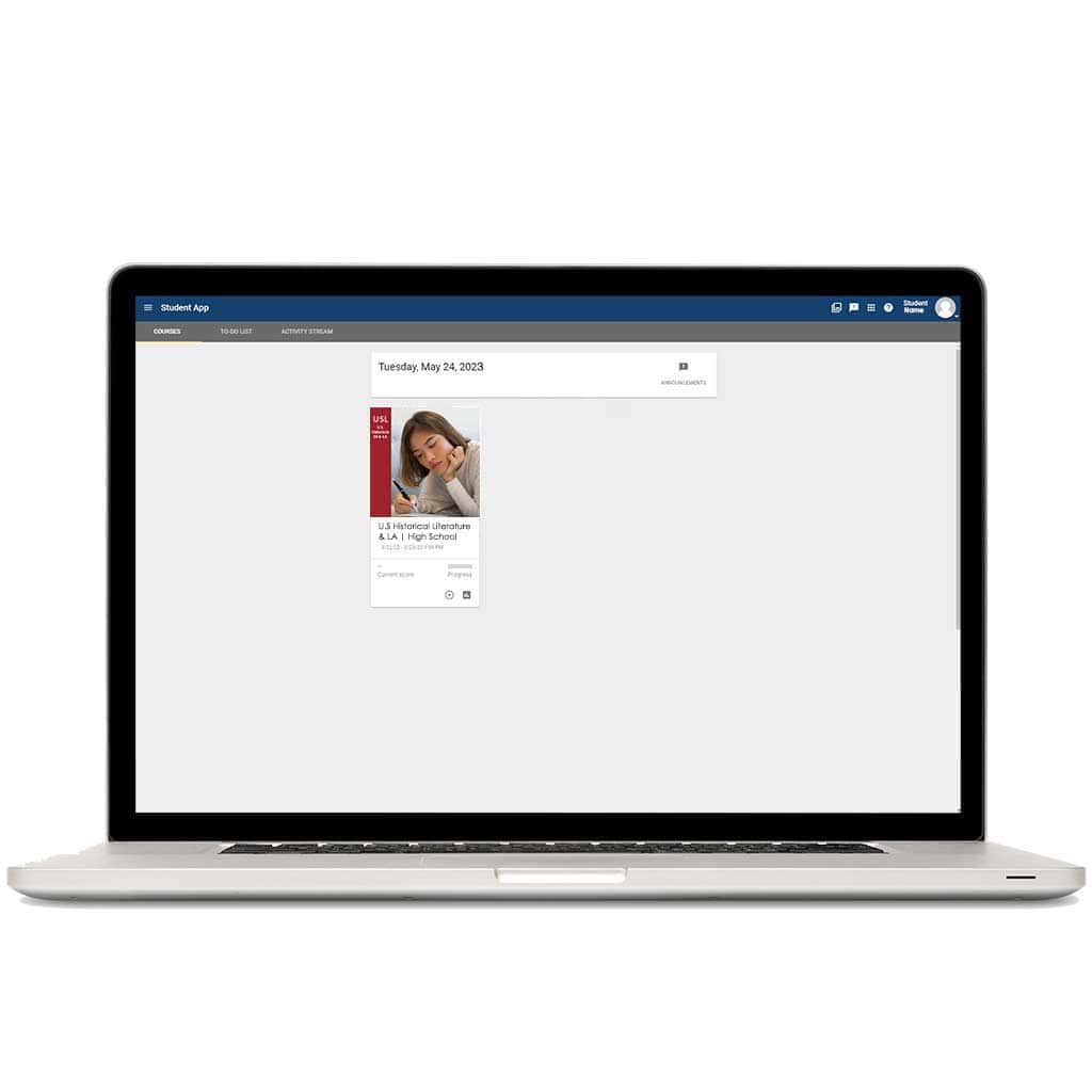 Virtual Seat for HS US Historical Literature & Language Arts