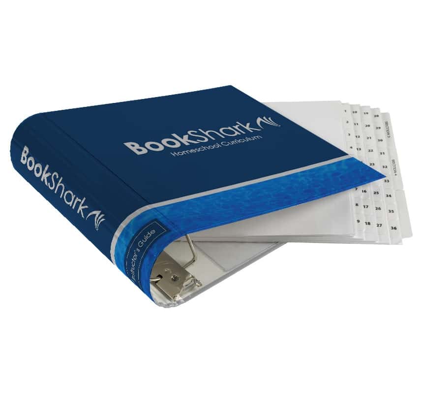 D RING 3 IN BINDER BOOKSHARK W/TABS