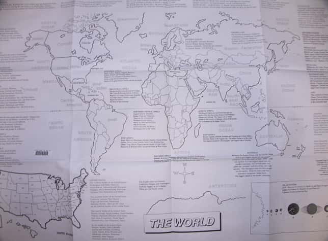 GEOGRAPHY SONGS - ADDL WALL MAP