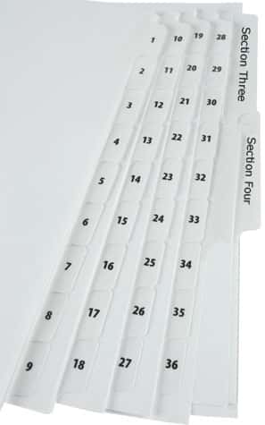 INDEX TABS