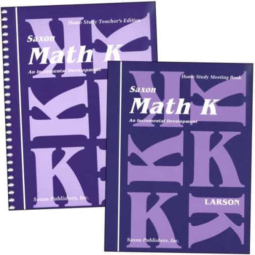 SAXON K HOMESCHOOL KIT