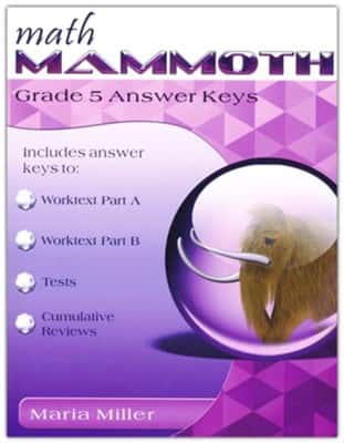 MATH MAMMOTH GRADE 5 - ANSWER KEY -
