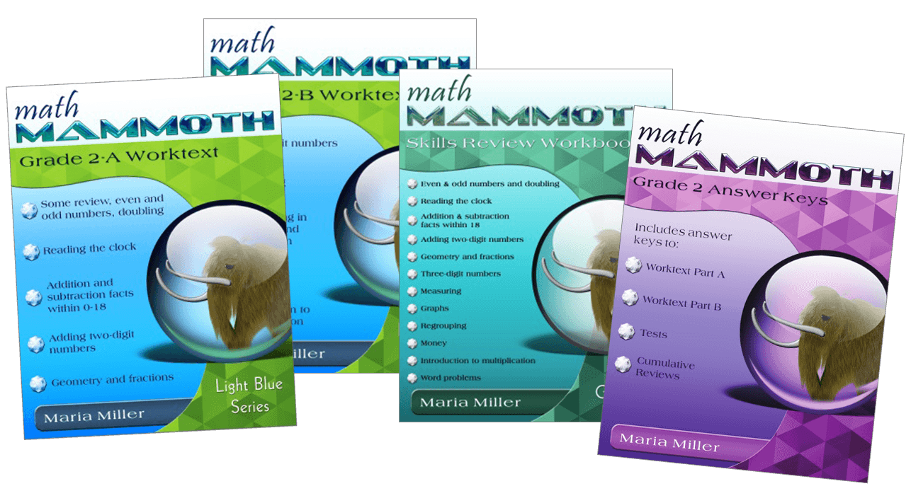 Math Mammoth Grade 2 Package