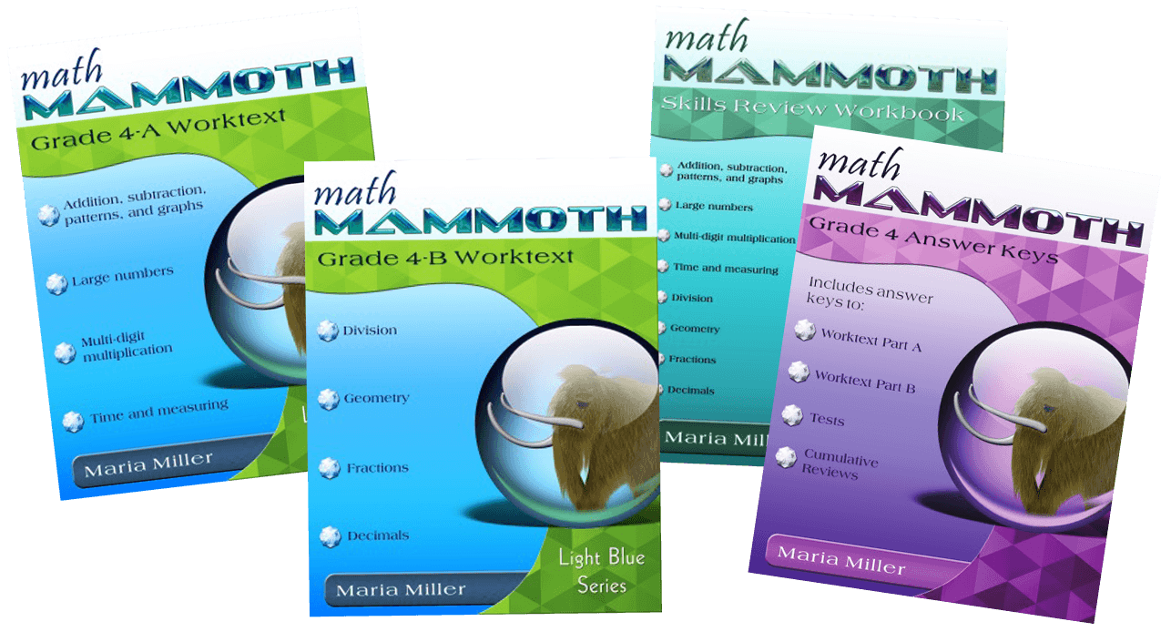 Math Mammoth Grade 4 Package