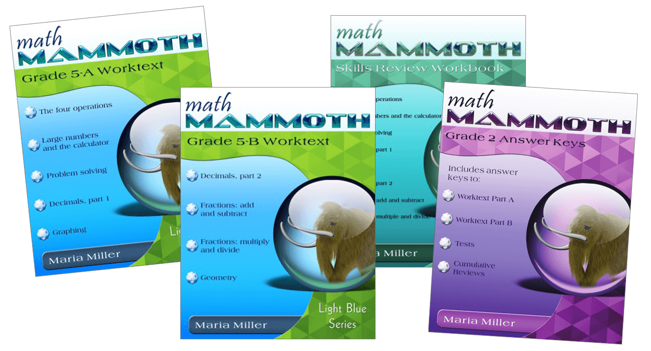 Math Mammoth Grade 5 Package