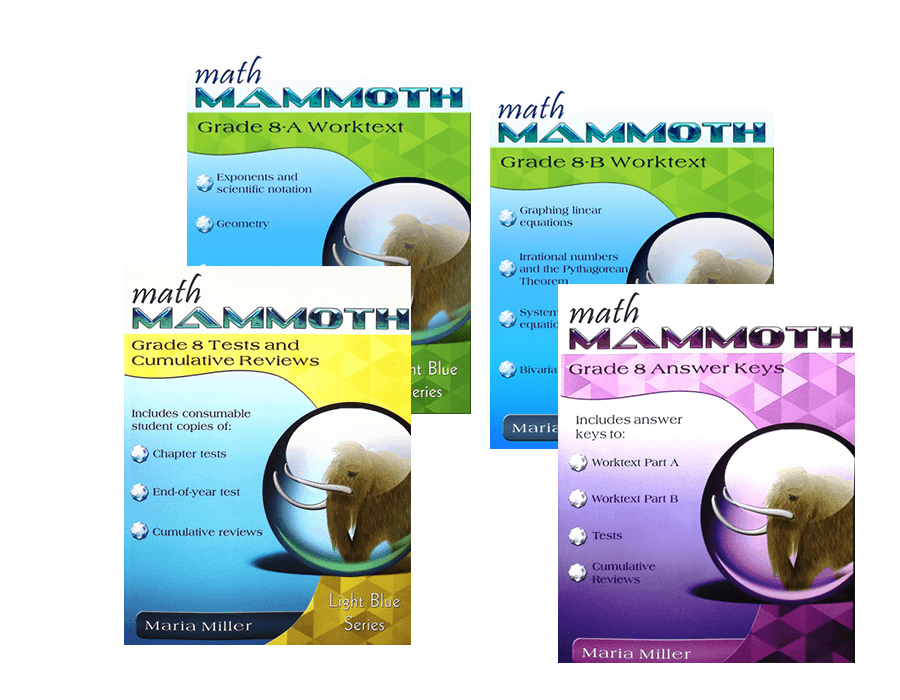 Math Mammoth Grade 8 Package
