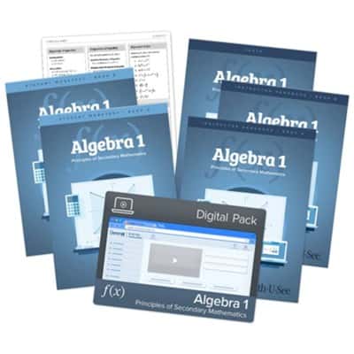 MATH-U-SEE ALGEBRA 1 - PRINCIPLES OF SECONDARY MATHEMATICS UNIVERSAL SET