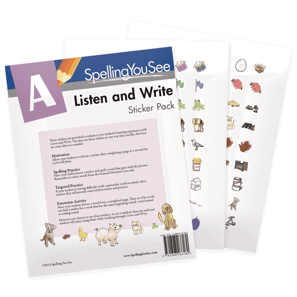 LISTEN AND WRITE STICKER