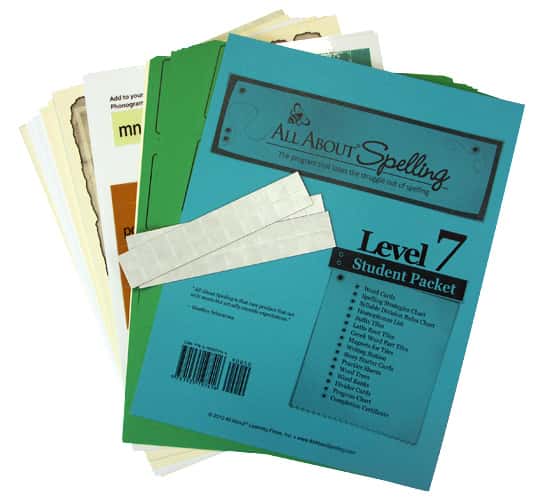 ALL ABOUT SPELLING LEVEL 7 STUDENT PACKET