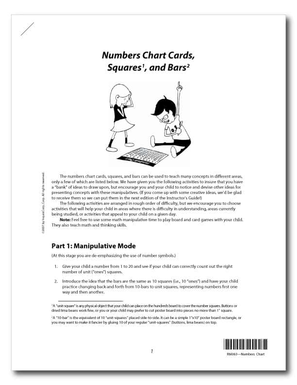 NUMBERS ACTIVITIES SHEET