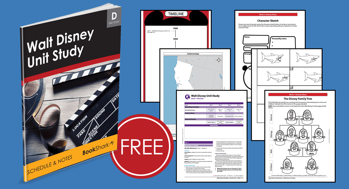 Free Walt Disney Unit Study by BookShark