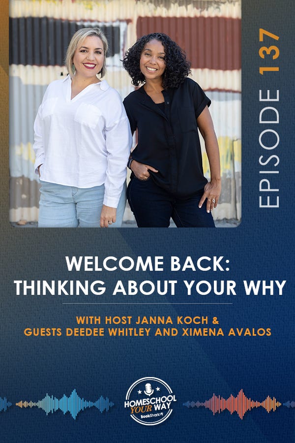 WELCOME BACK: THINKING ABOUT YOUR WHY