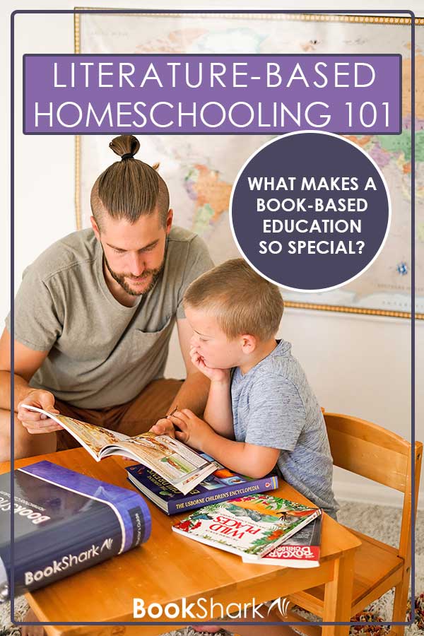 Literature-based homeschooling, Dad and Child